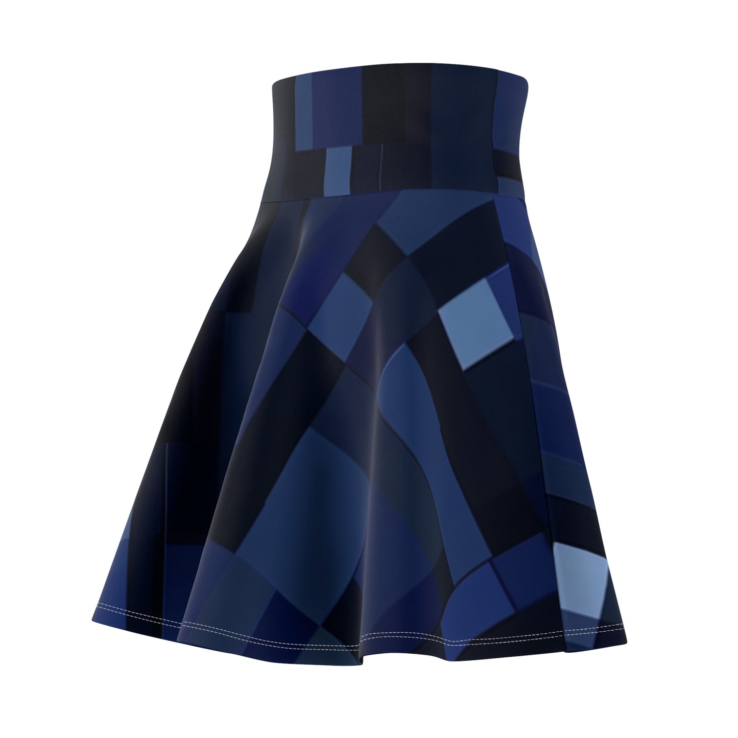 Skater Skirt - Blue Pixels