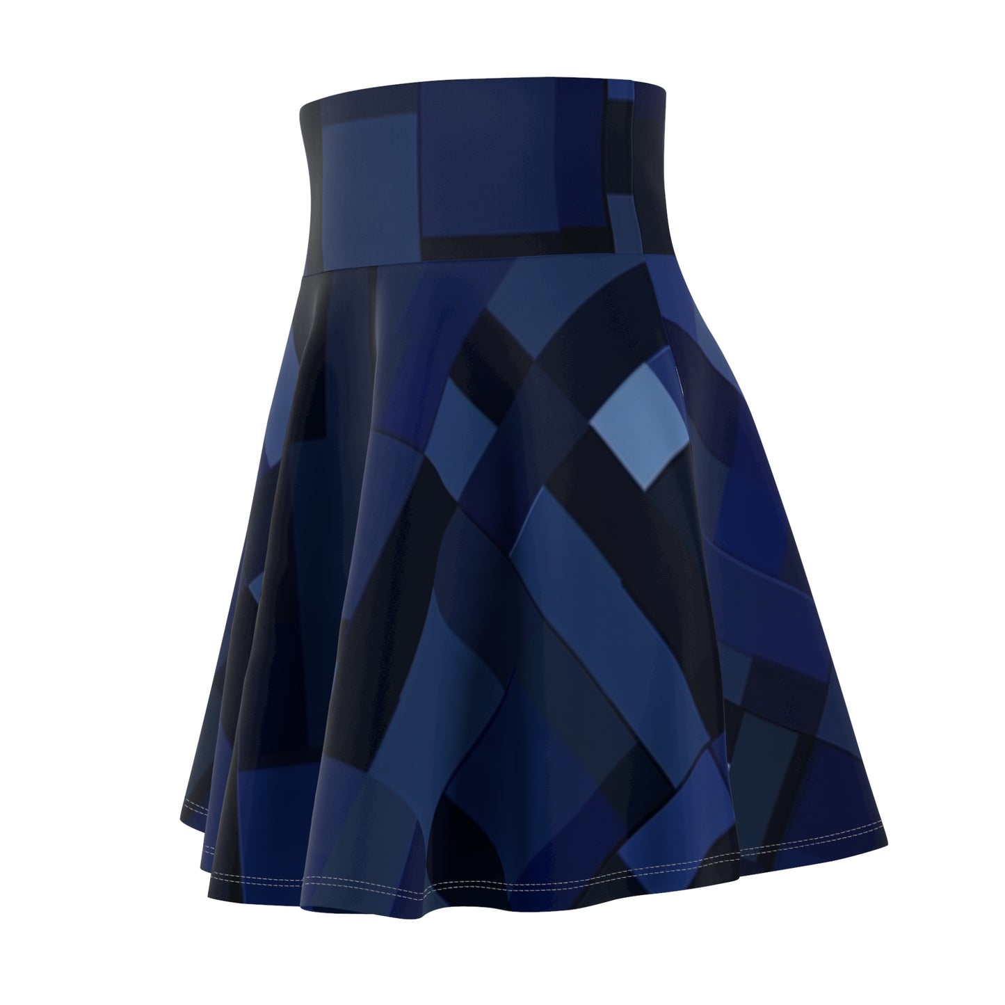 Skater Skirt - Blue Pixels