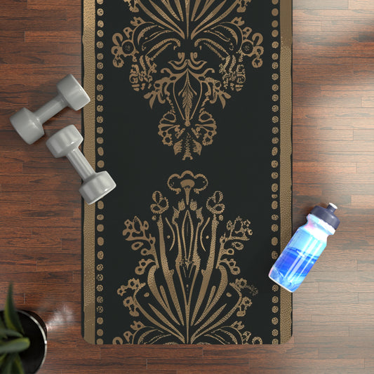 Rubber Yoga Mat- Gold Royal