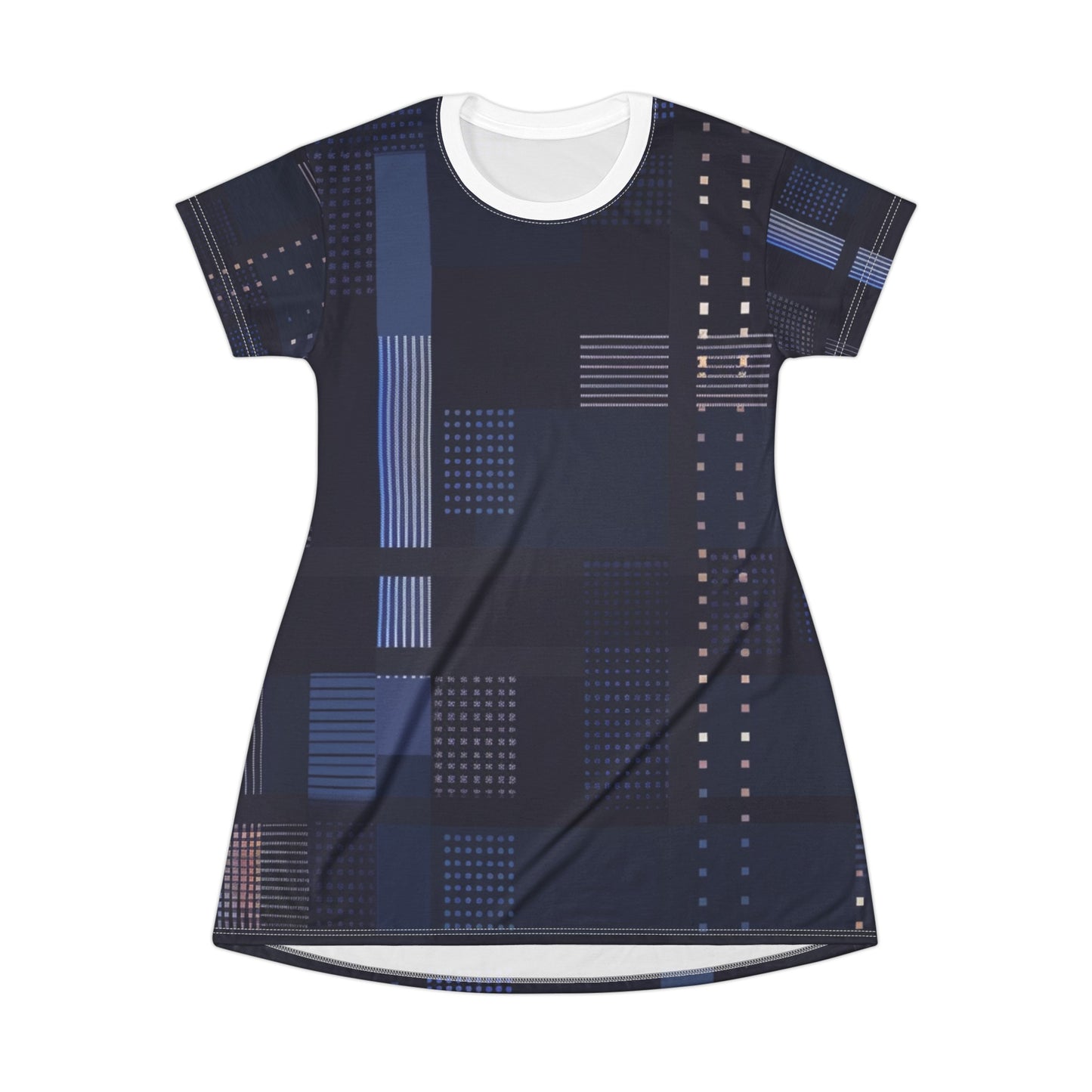 TShirt Dress - Blues Tech