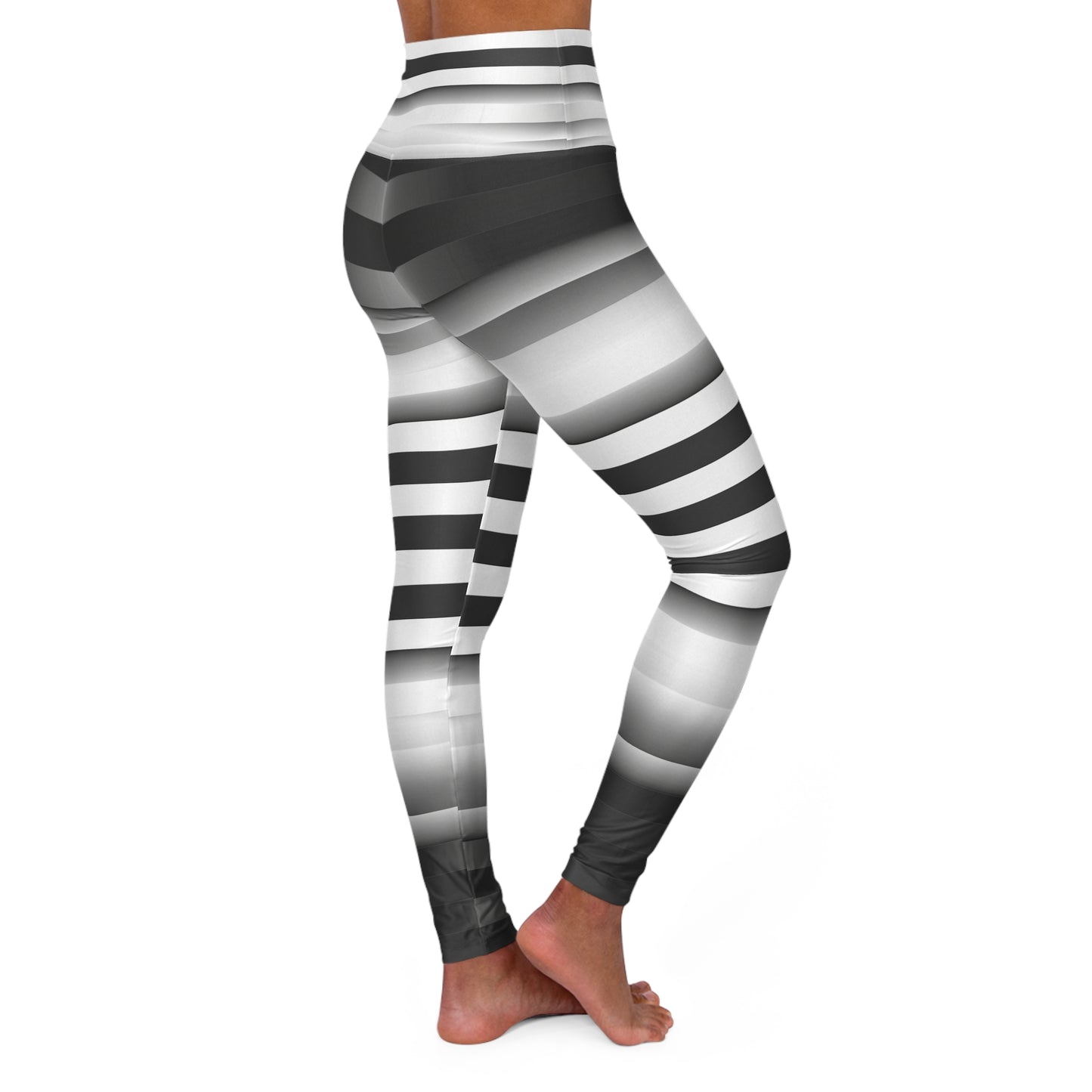 High Waisted Leggings - Slimming Horizontal