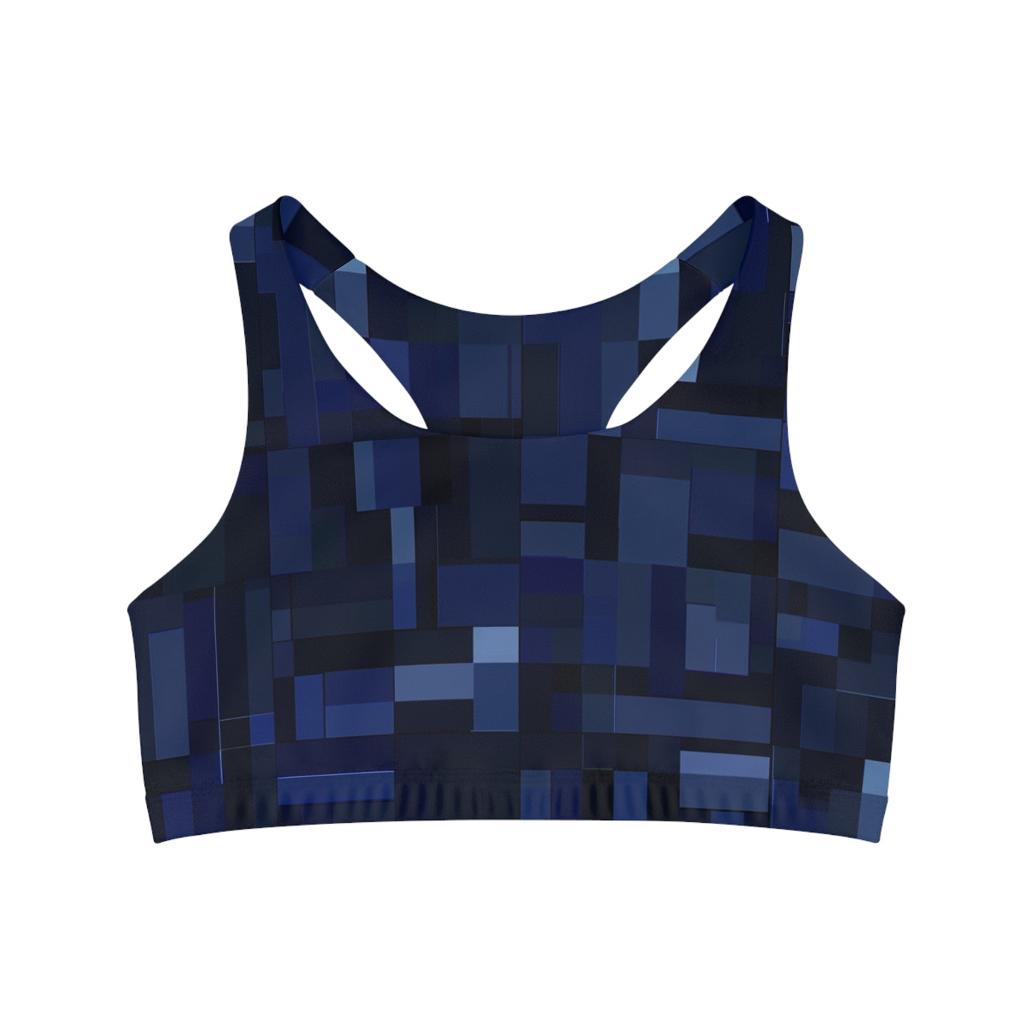 Sports Bra - Blue Pixels