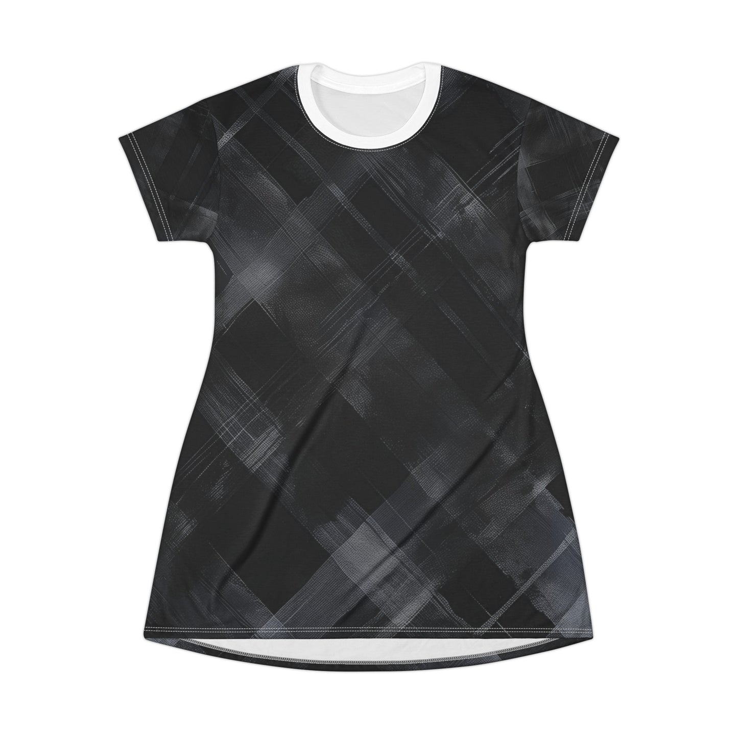 TShirt Dress - Black And White Threads