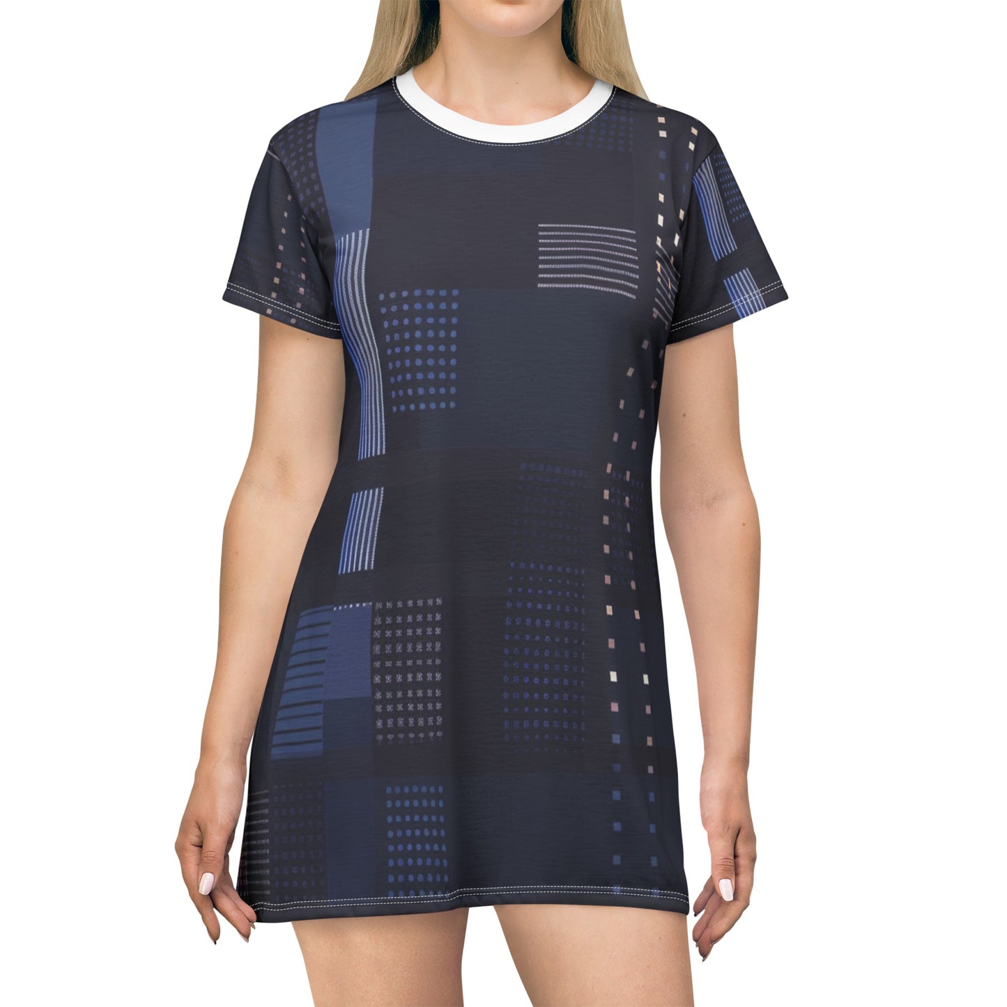 TShirt Dress - Blues Tech