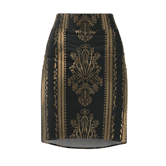 Pencil Skirt - Gold Royal Z