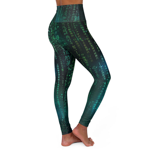 High Waisted Leggings - Matrix Effect