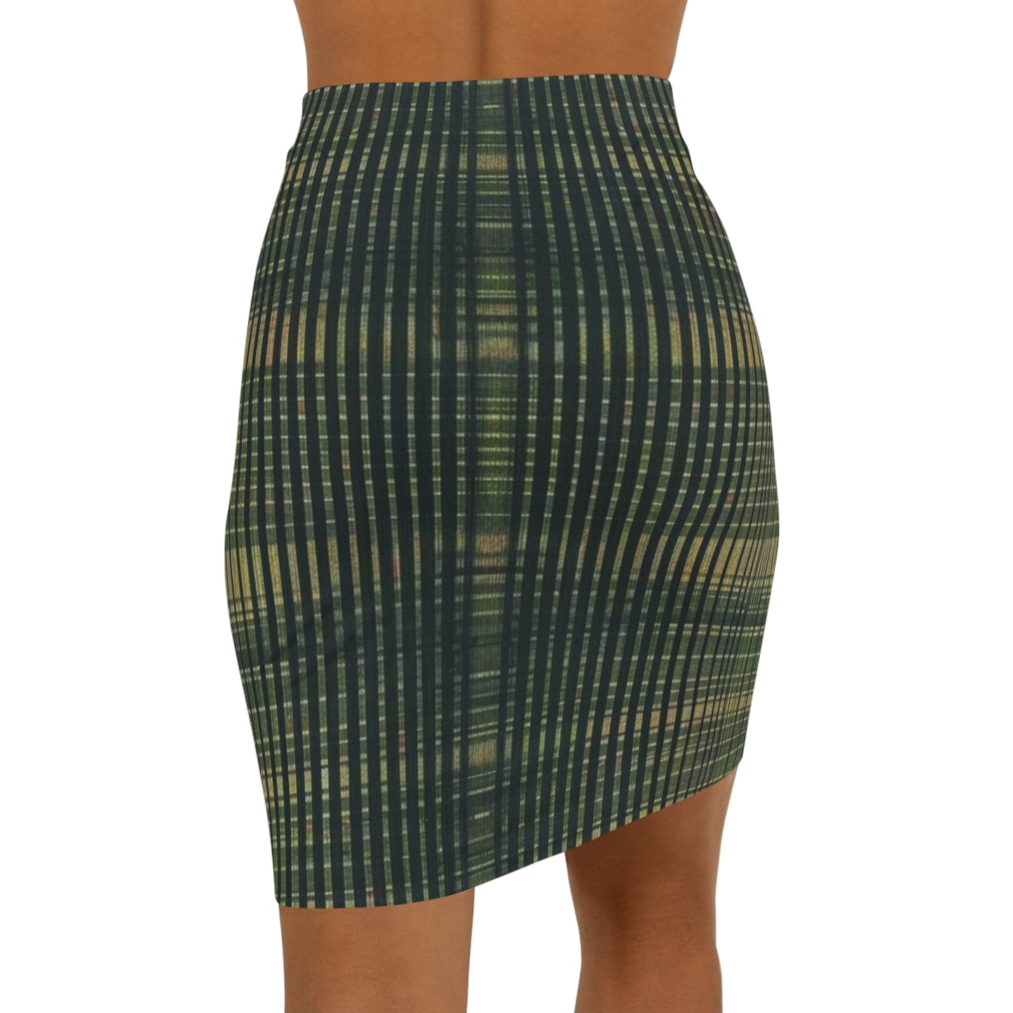 Mini Skirt - Emerald Horizontals