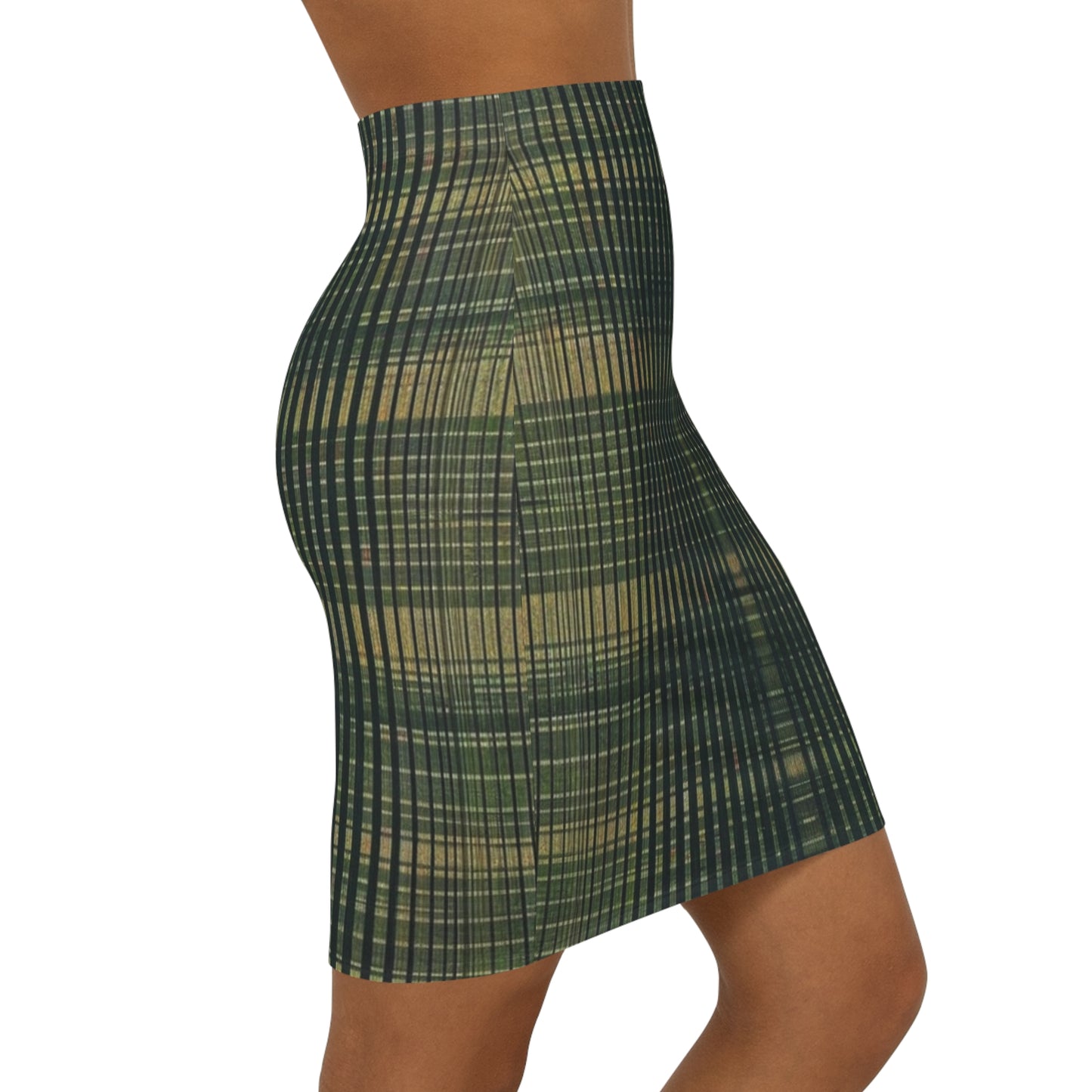 Mini Skirt - Emerald Horizontals