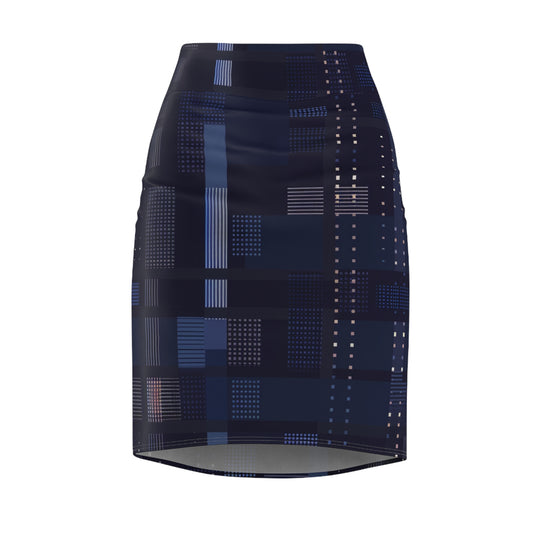 Pencil Skirt - Blues Tech