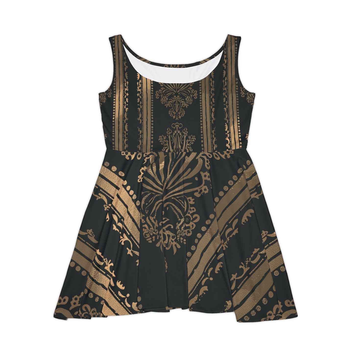 Women's Skater Dress - Gold Royal Z