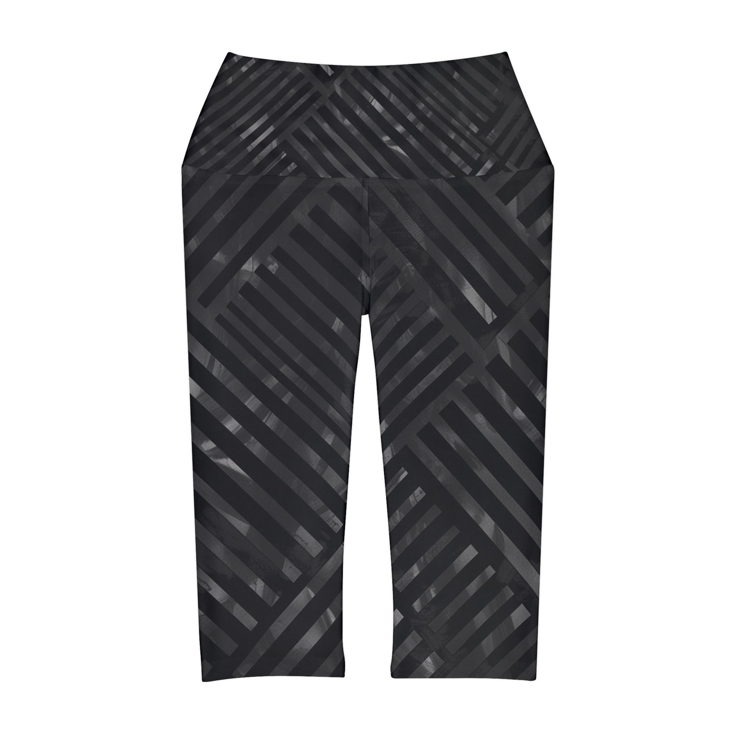 High Waisted Capri Leggings - New Grates