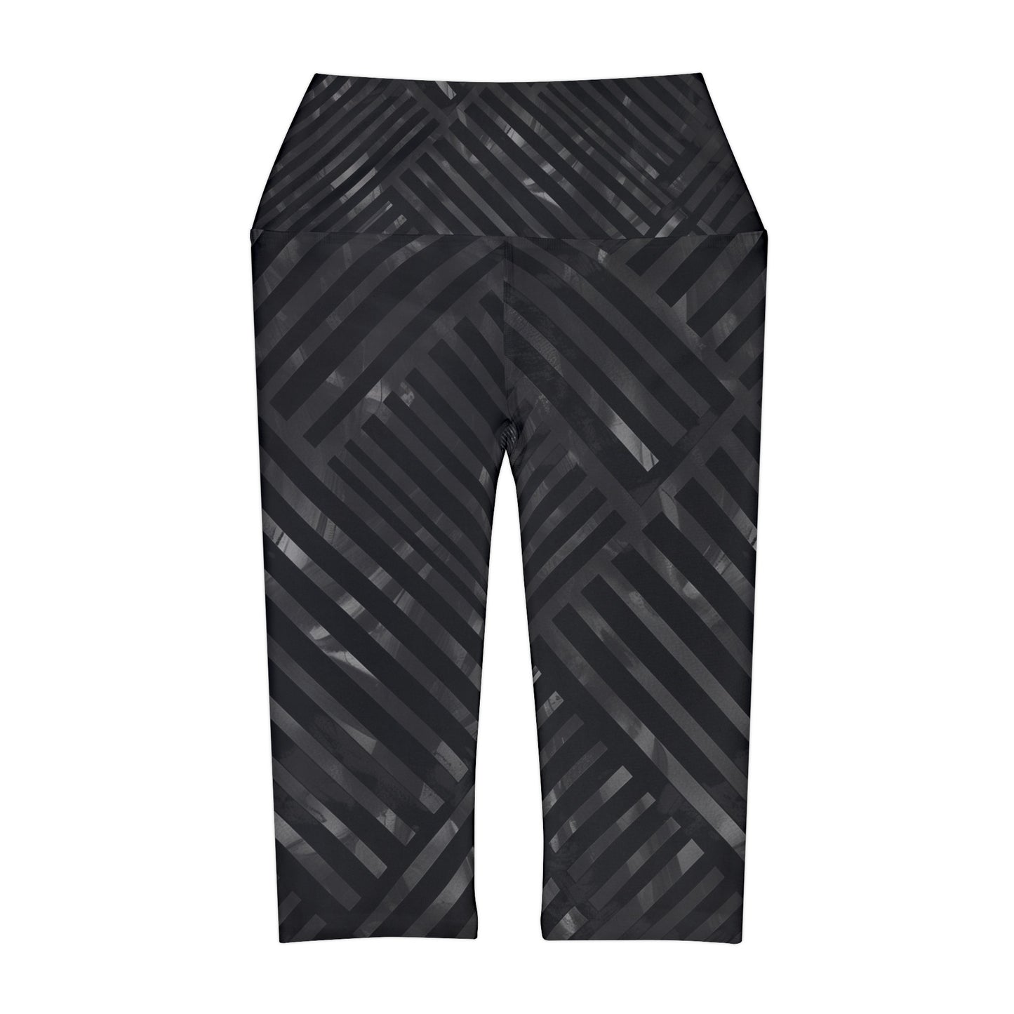 High Waisted Capri Leggings - New Grates