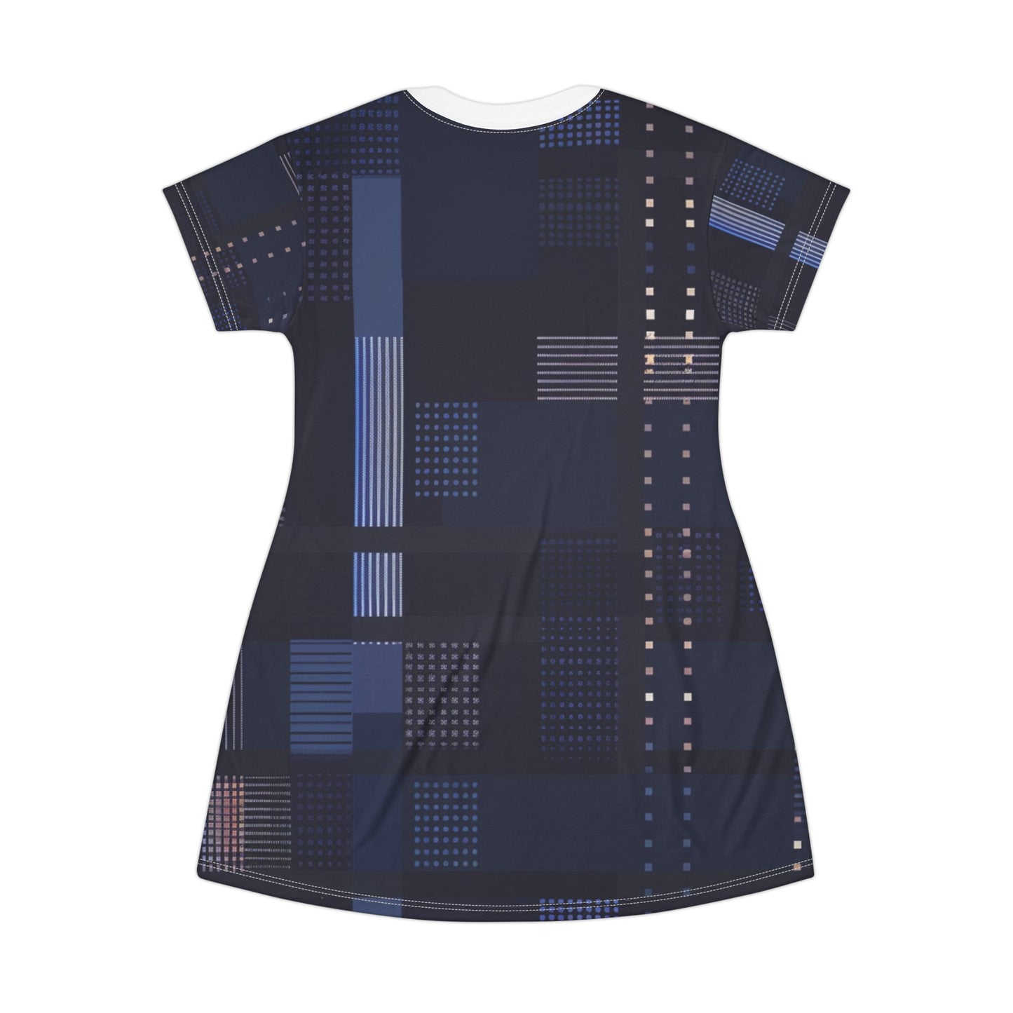 TShirt Dress - Blues Tech