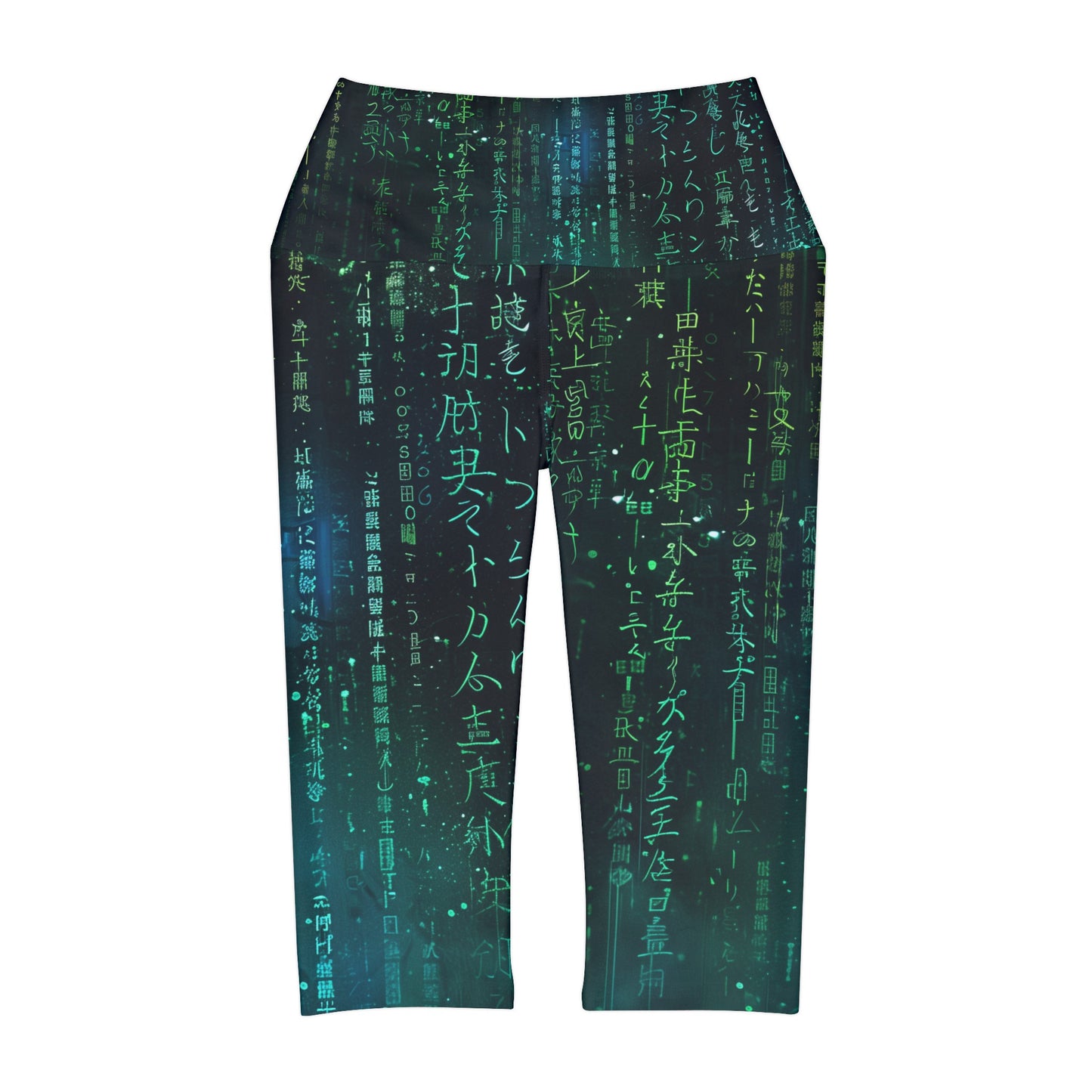 High Waisted Capri Leggings - Matrix Effect