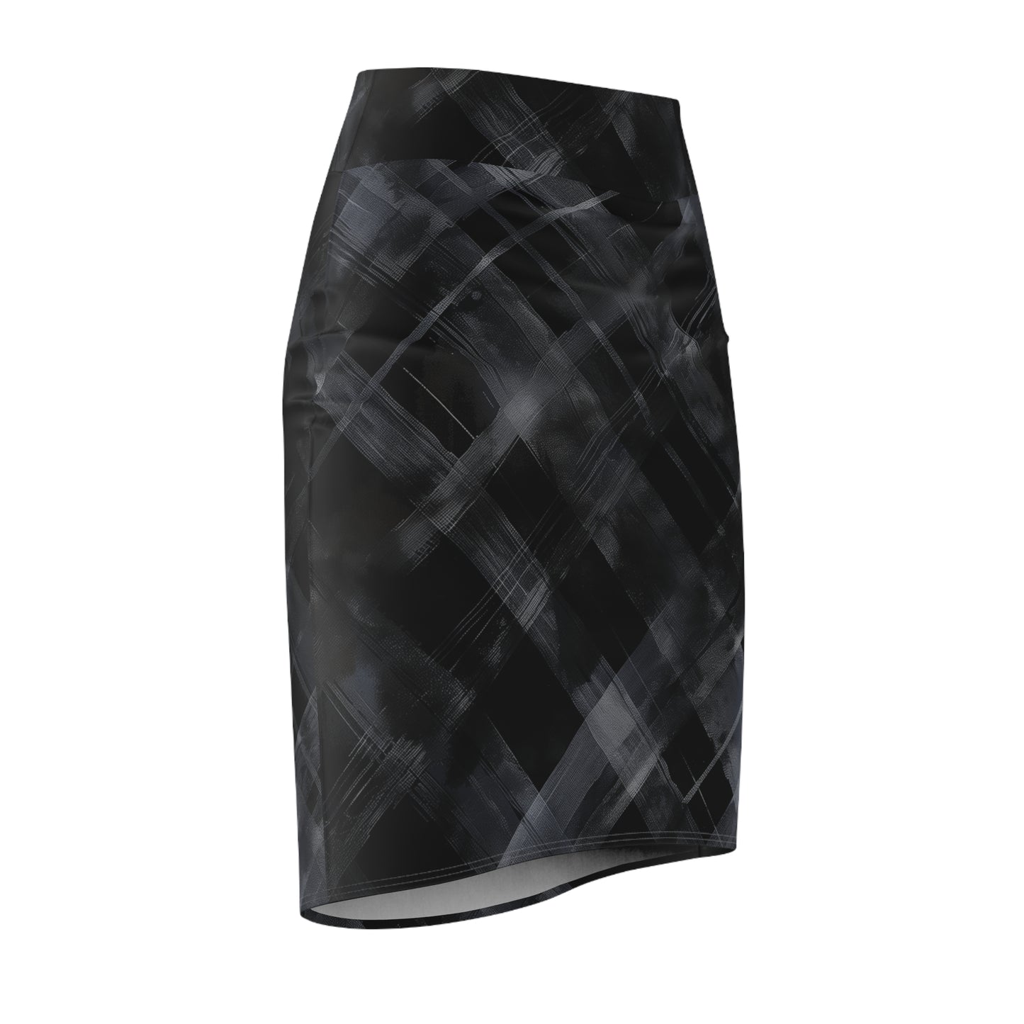 Pencil Skirt - Black And White Threads