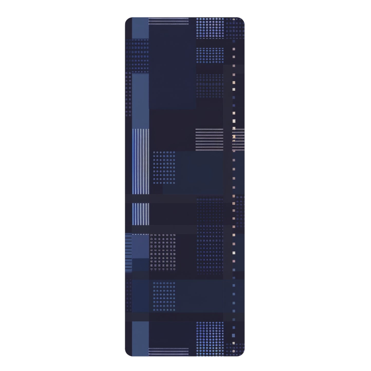 Rubber Yoga Mat- Blue Tech