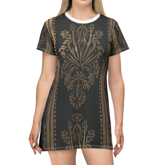 TShirt Dress - Gold Royal Z