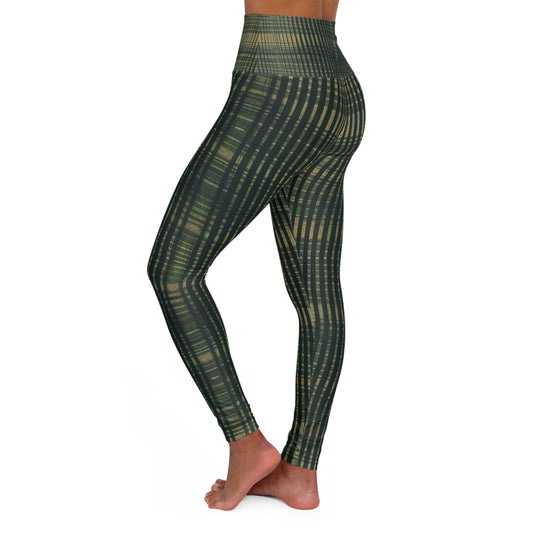 High Waisted Leggings - Emerald Horizontal