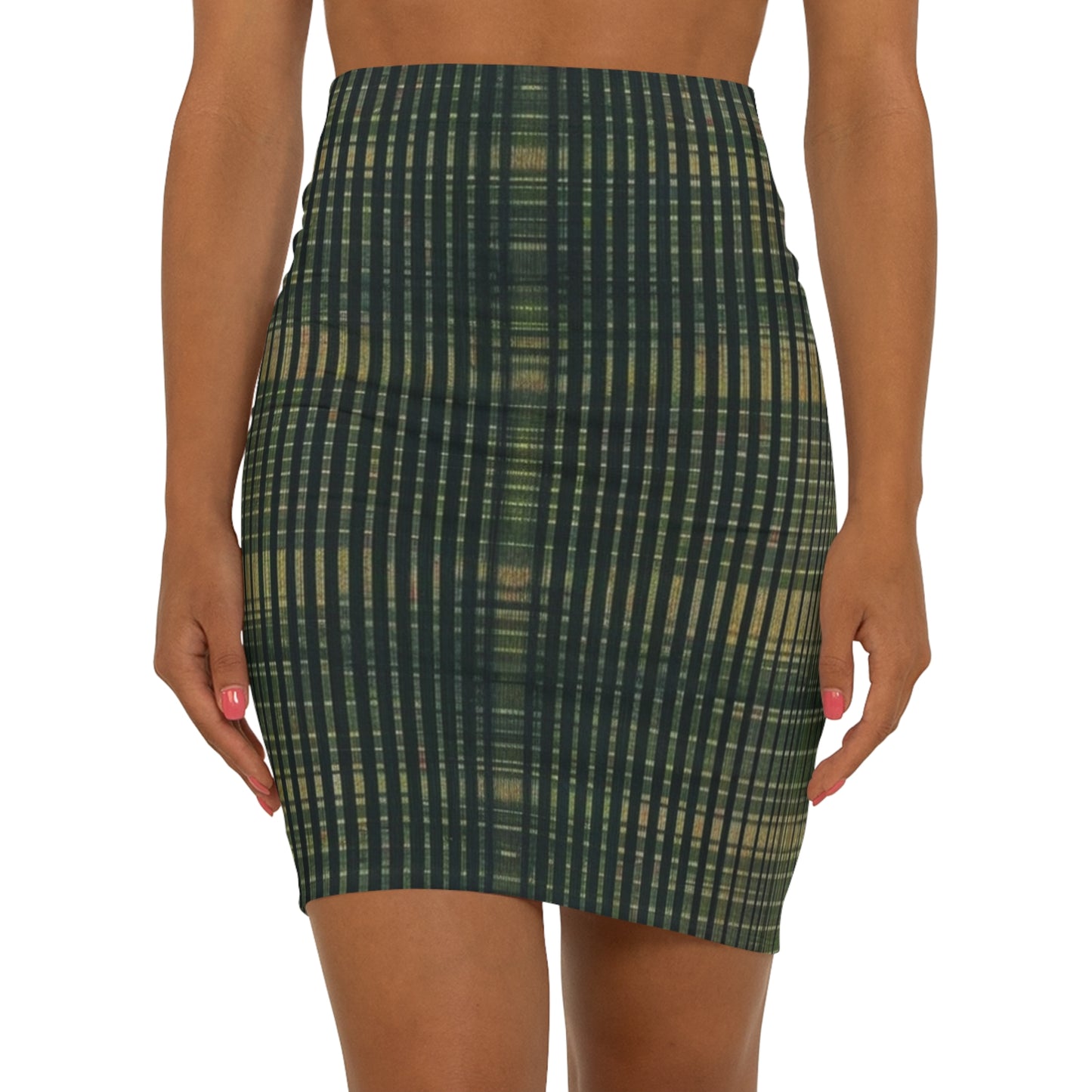 Mini Skirt - Emerald Horizontals