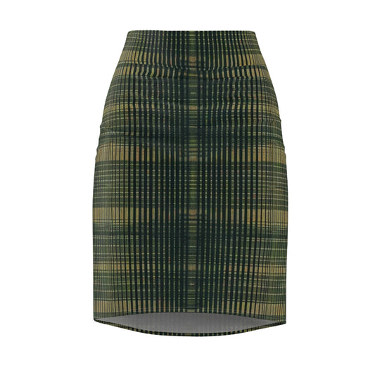 Pencil Skirt - Emerald Horizontals