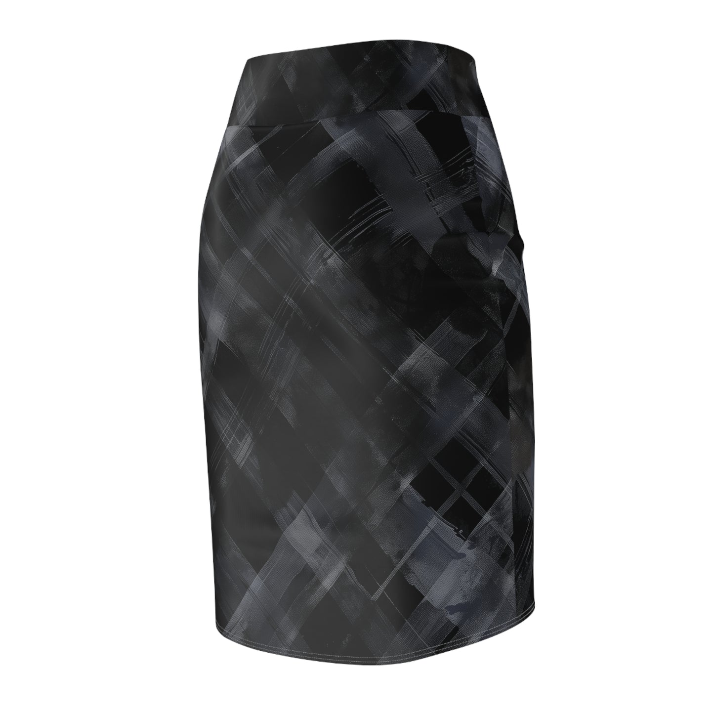 Pencil Skirt - Black And White Threads