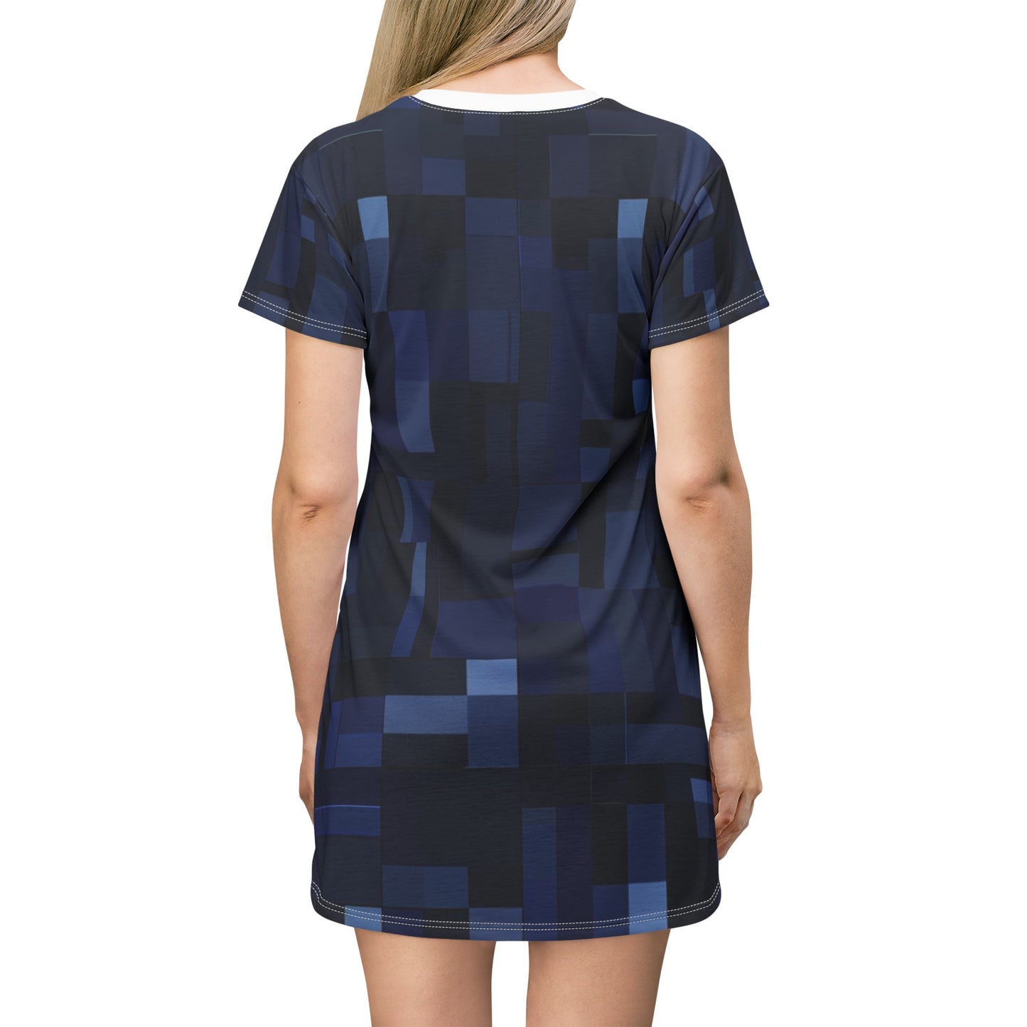 TShirt Dress - Blue Pixel