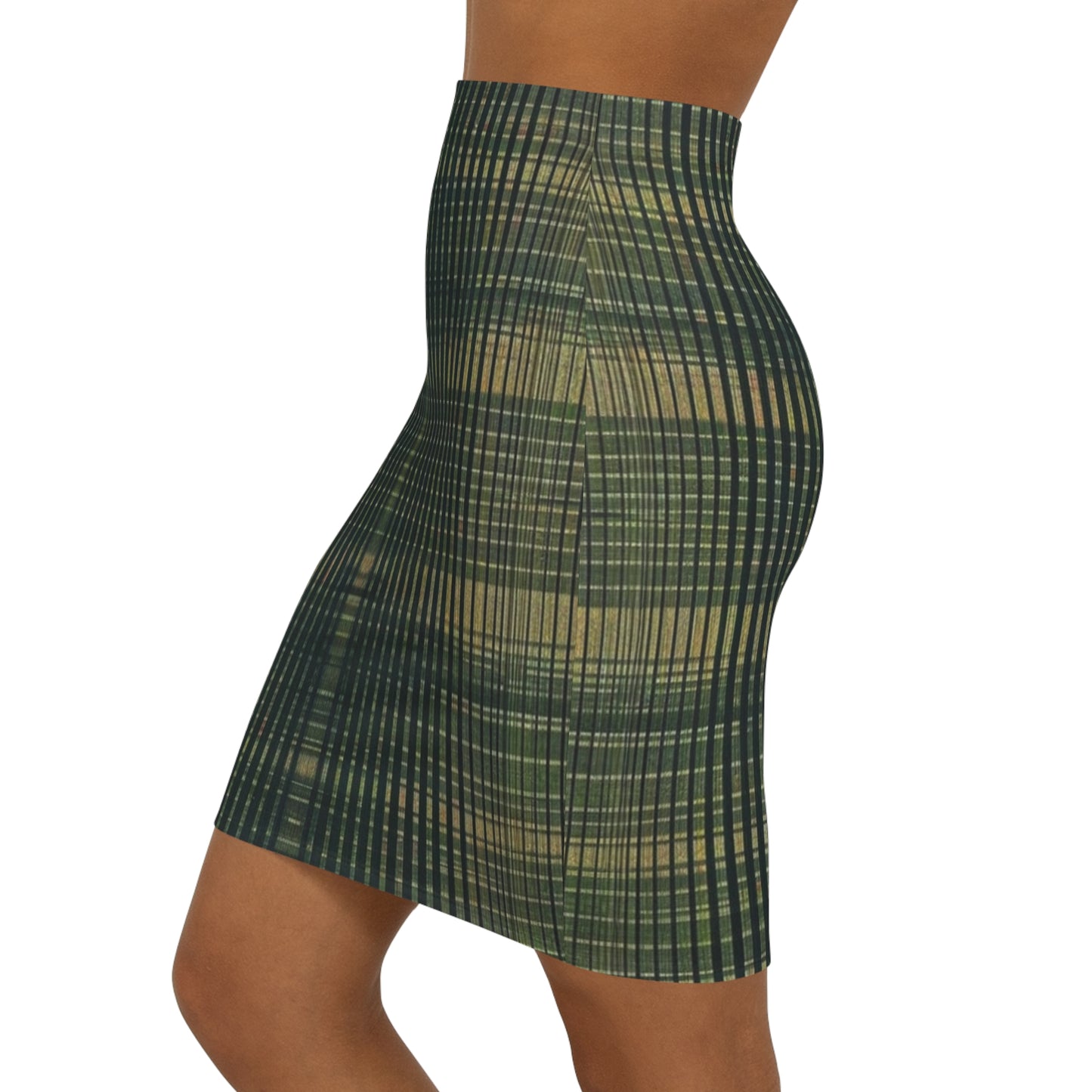 Mini Skirt - Emerald Horizontals