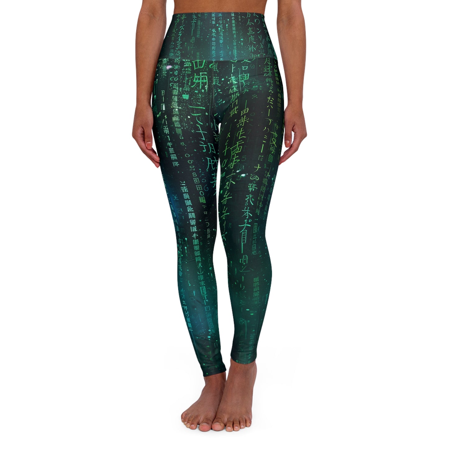 High Waisted Leggings - Matrix Effect