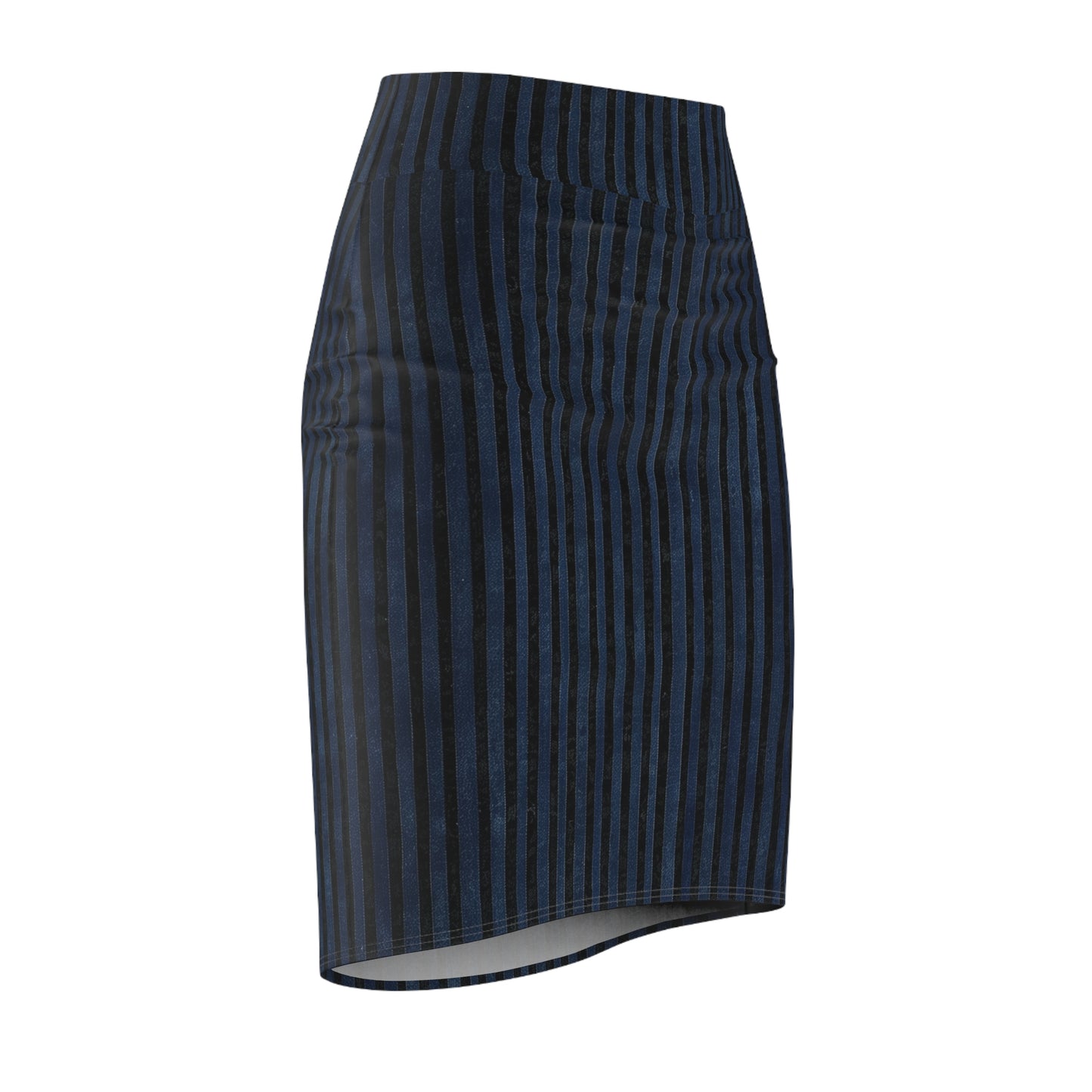 Pencil Skirt - Vertical Blues