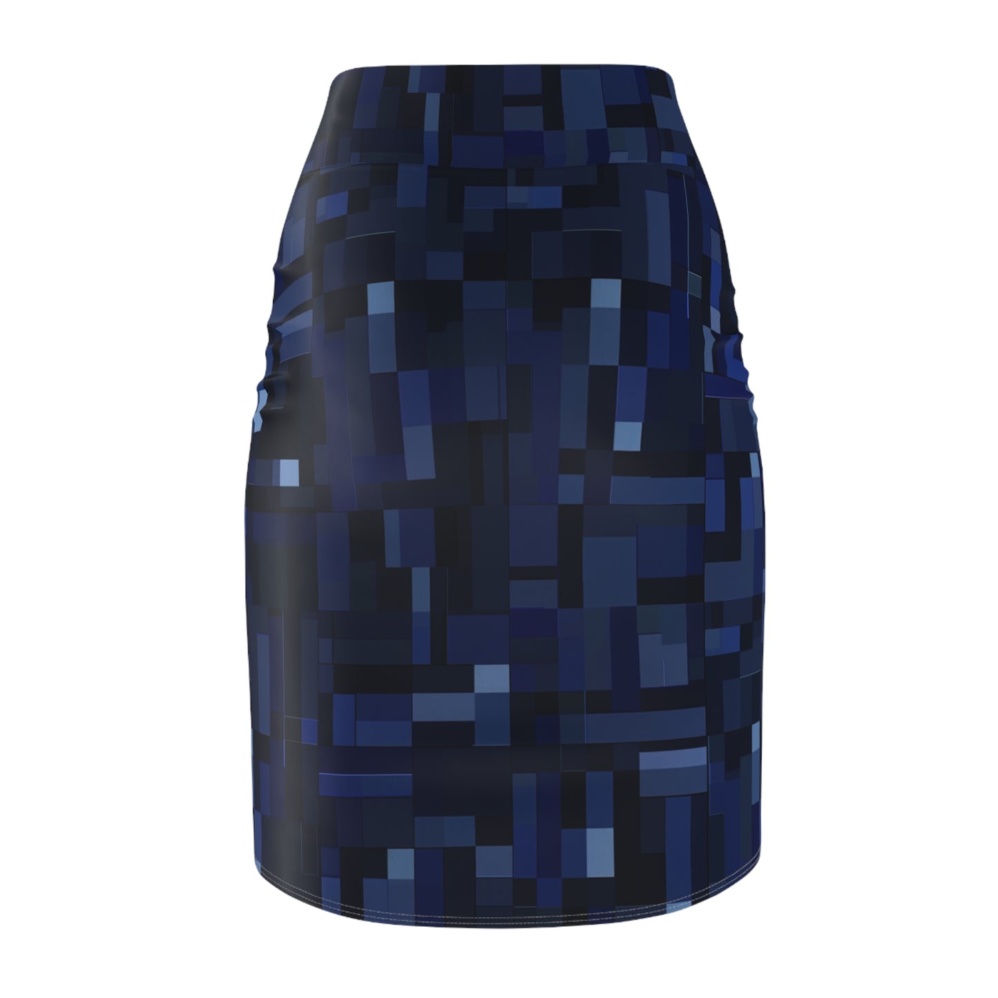 Pencil Skirt - Blue Pixel