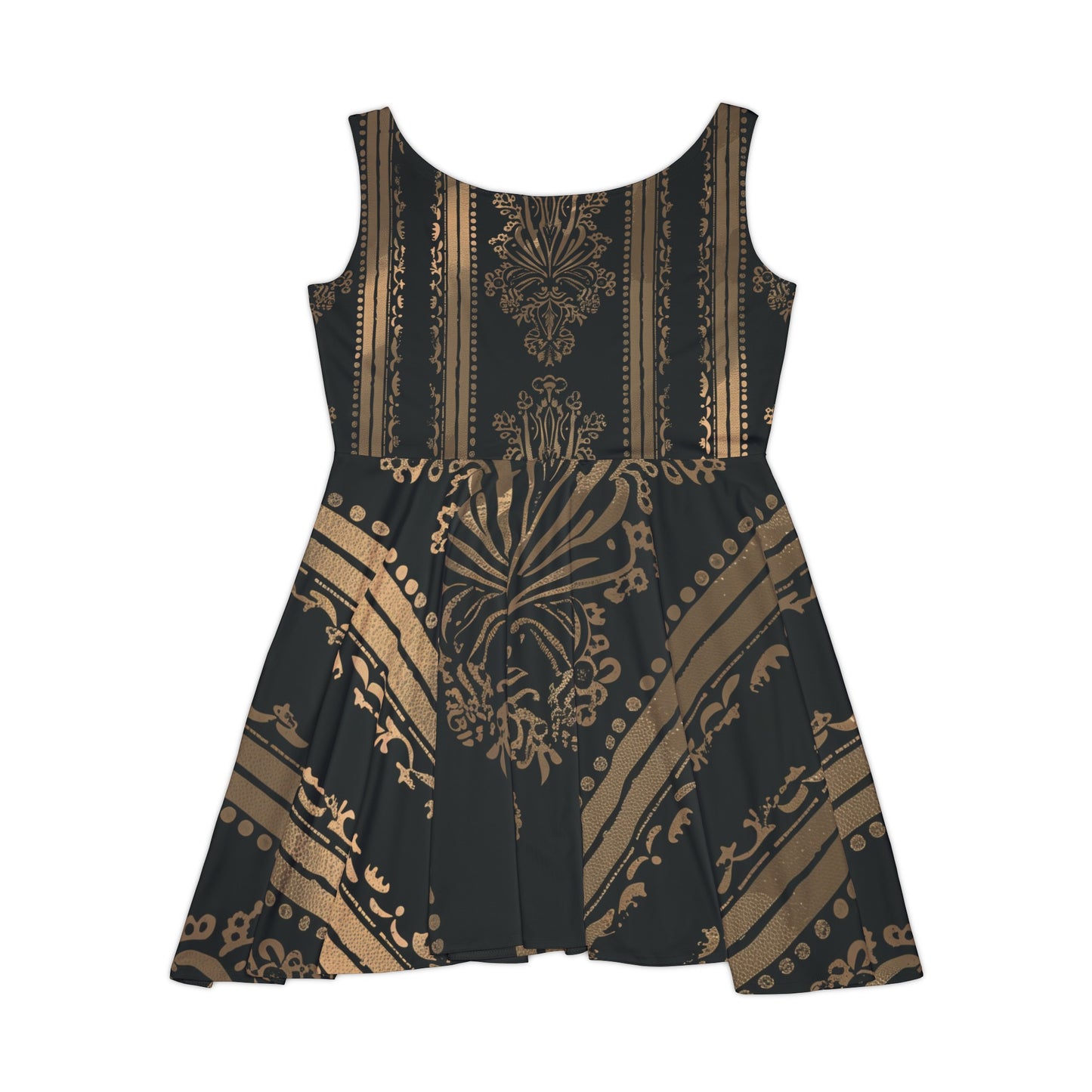 Women's Skater Dress - Gold Royal Z