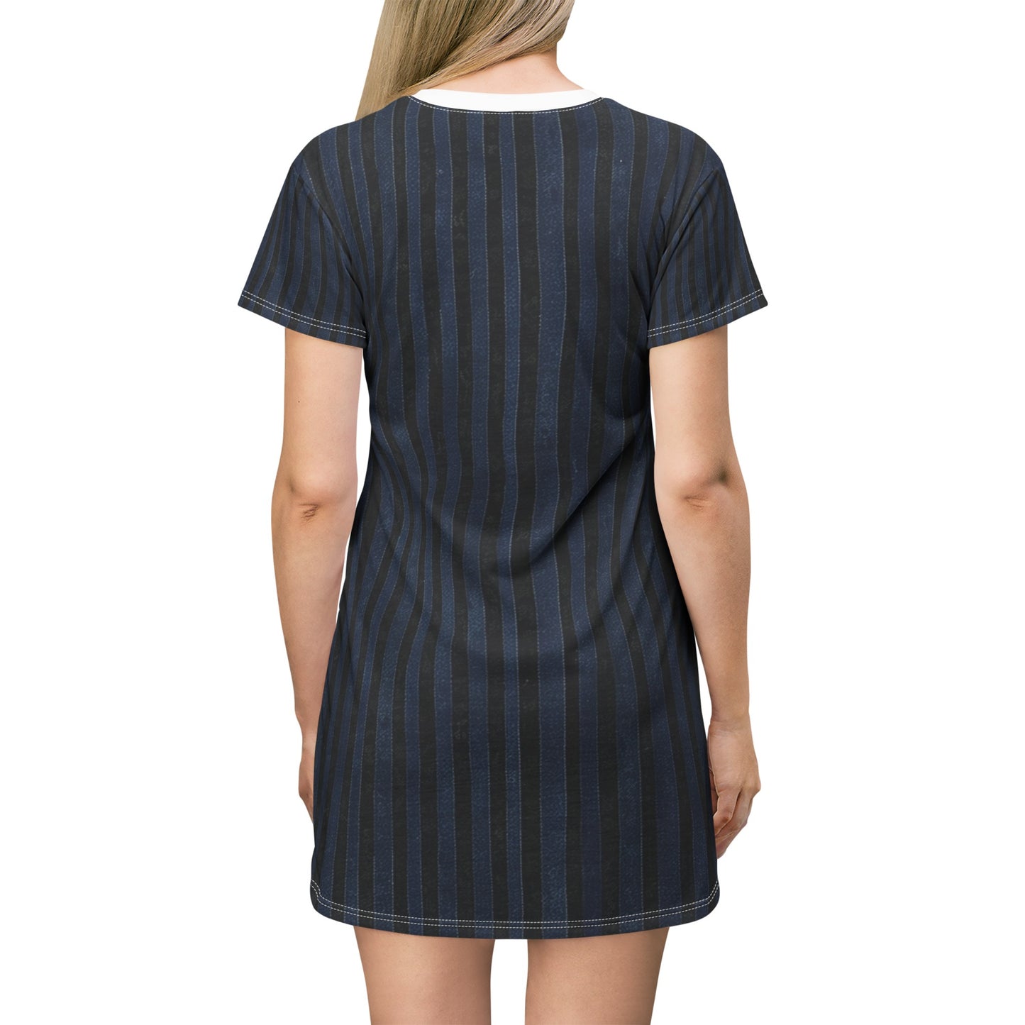 TShirt Dress - Vertical Blues